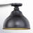 Flavin Oil Burnished Bronze And Light Gold 11'' W 1 - Bulb Outdoor Semi Flush Mount