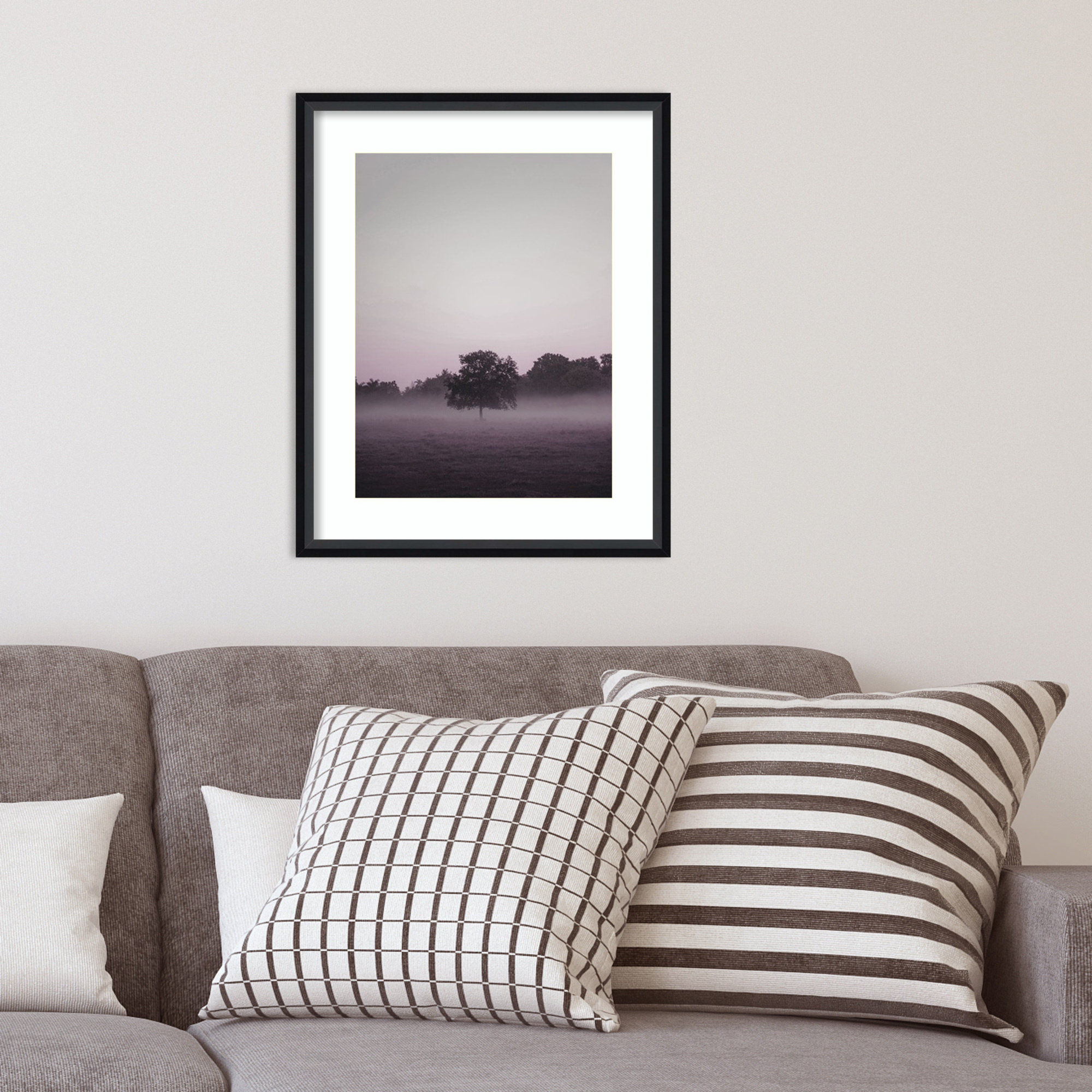 Purple Light 2 by Design Fabrikken, 21" H x 17" W x 1.75" D, Black