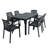 Roann Rectangular Table with 6  Chairs Garden Set