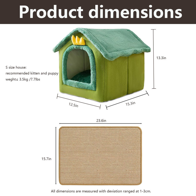 Lit pour chien en polyester Doreth, Petite taille: L 15,3 po x l 12,5 po