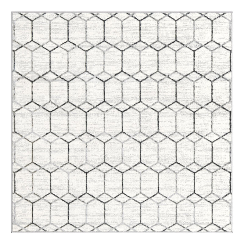 Isayana Geometric Indoor Rug, Square 7'