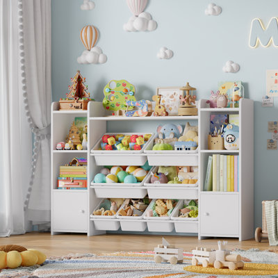 Lafon Manufactured Wood Toy Organizer with Bins