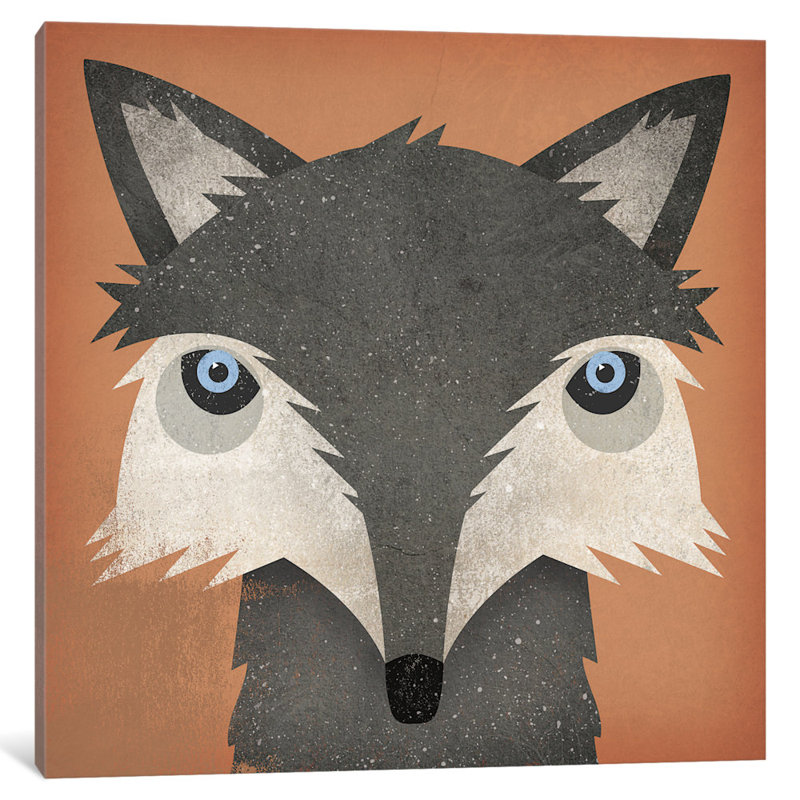 « bois loup » par ryan fowler, impression sur toile tendue, H 12 po x l 12 po x P 1,5 po, Toile tendue, Pas de tapis