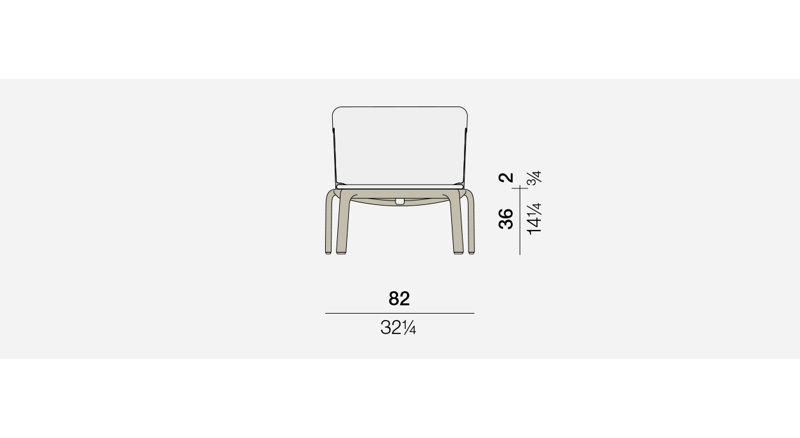 Seashell Outdoor Chaise Lounge, Taupe 