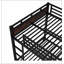 Lit superposé polyvalent en métal avec options mezzanine et plateforme, clôture de sécurité surélevée et finition en bois rétro-1633469072