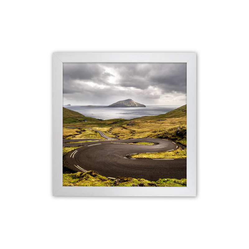 Going Round by Karsten Wrobel - Print on Canvas, 63cm H x 46cm W x 3cm D, White Framed
