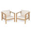 Chaises longues avec coussins amovibles Caitlynne