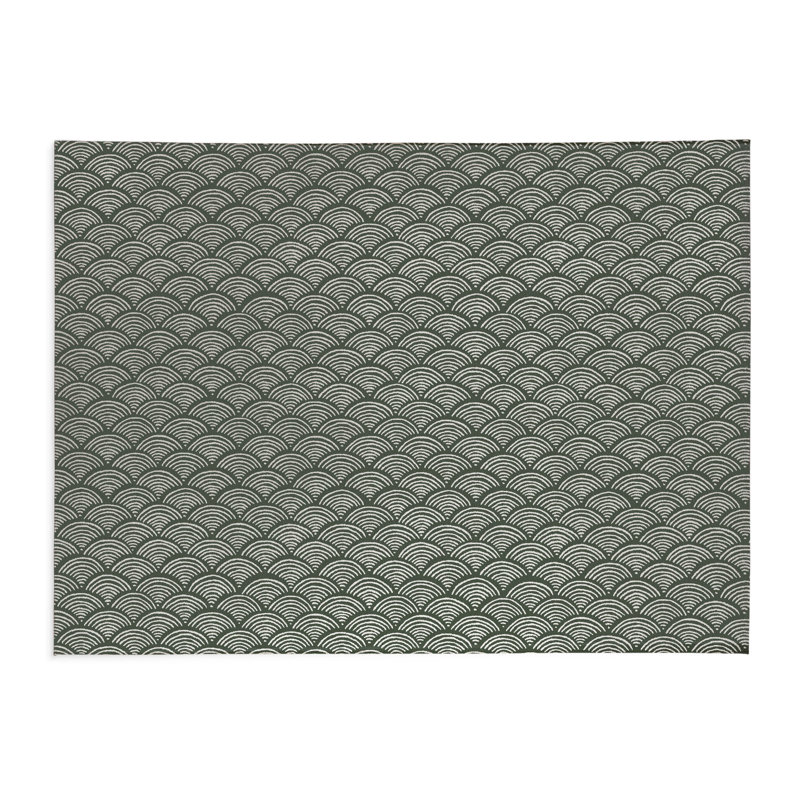 Tapis de bureau léger Rolling Waves, L 6 pi x L 4 pi, Chimichurri