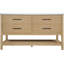 Meuble-lavabo en pierre naturelle et en bois massif 60 po Oakwell-798943805-798943807