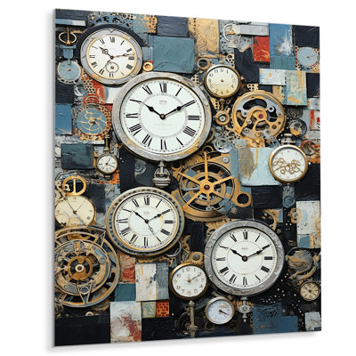 Horlogerie - Montres - Décoration murale en métal