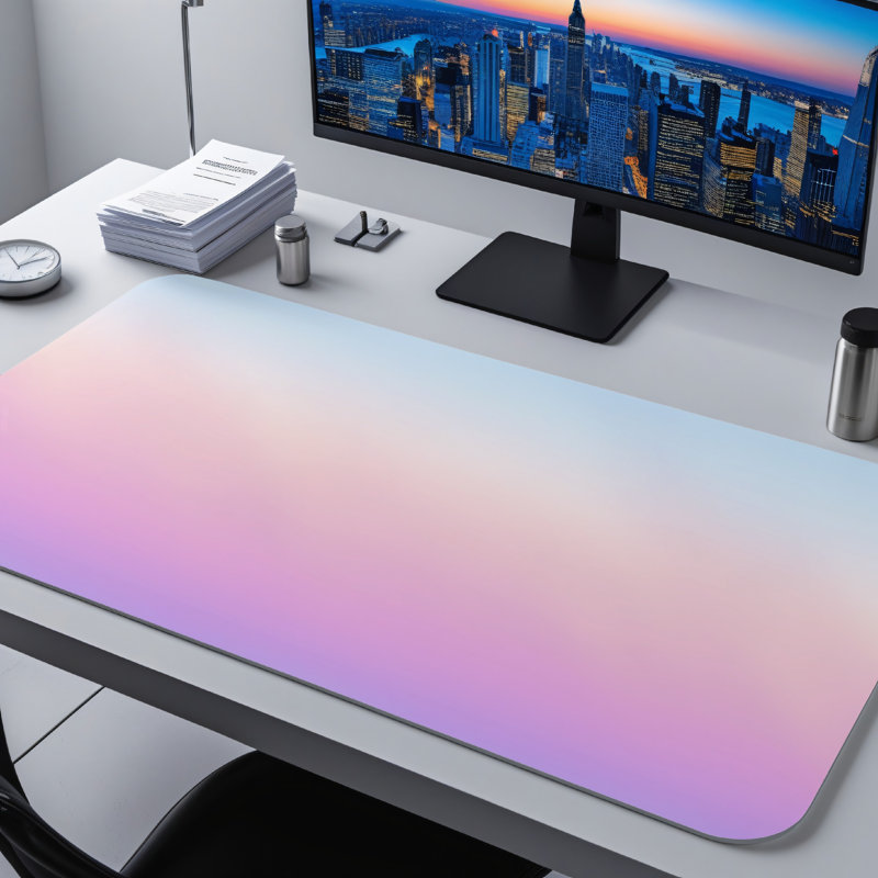 Polyester Desk Pad, 31.5x15.5