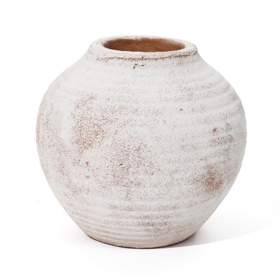 7.36'' Handmade Terracotta Table Vase