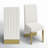 Amine Velvet Upholstered Parsons Chair with Nailhead Trim-2116315075
