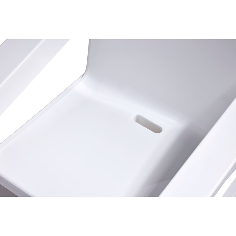 Deck Outdoor Lounge Chair, Highcloud White