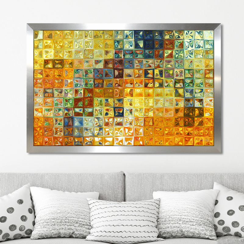 «Tile Art # 6 2012» par Mark Lawrence, reproduction d'art graphique sur toile, H 33,5 po x l 49,5 po x P 1 po