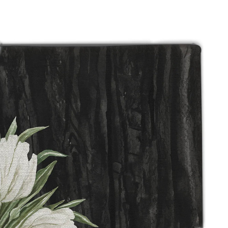 Moody Farmhouse Tulips Outdoor Door Mat, 24" W x 36" L