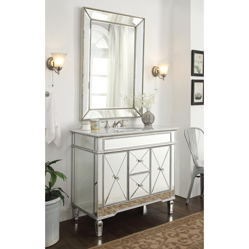 Arango 40'' Single Bathroom Vanity with Stone Top