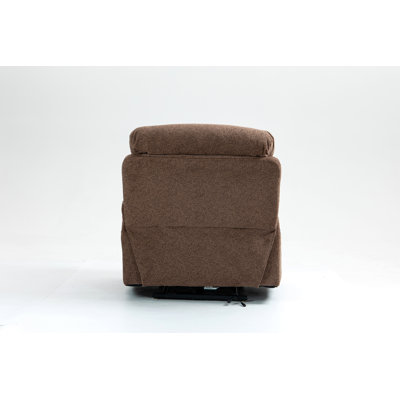 Electric Lift Chair, Flat High Density Foam Electric Sofa, With Heating And Massage Functions, Can Tilt To 180 Degrees, 2 Pocket Cup Holders, 2 Remote Control