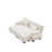 Modern Chenille Sofa with Ottoman-1617010375