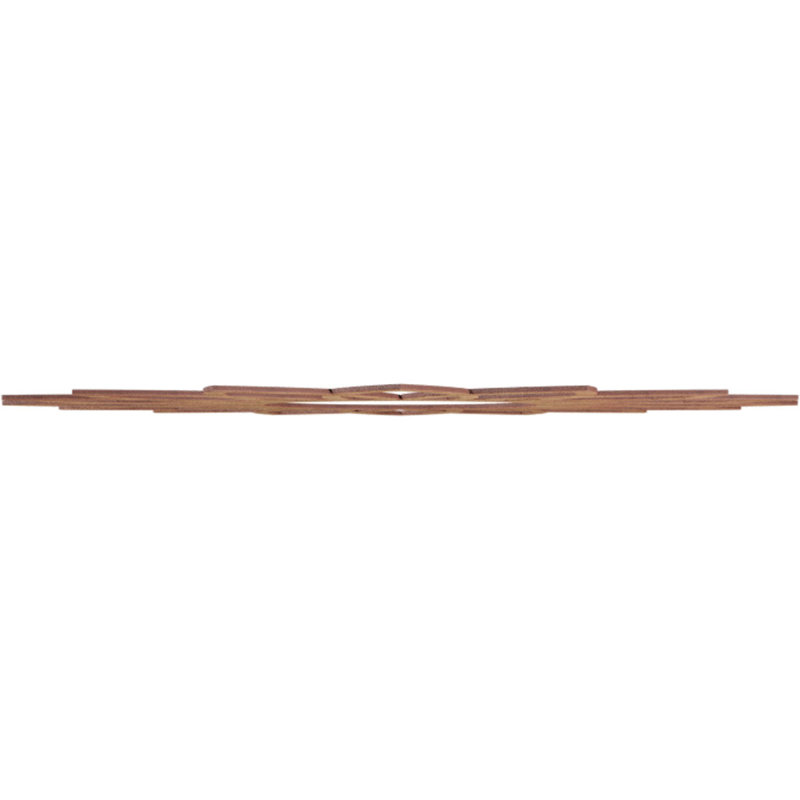 Daisy Wood Fretwork Pierced Ceiling Medallion, 40" H x 40" W x 0.38" D, Beige Walnut