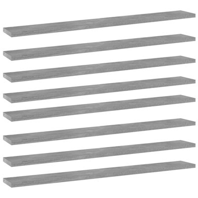 Bookshelf Boards 8 pcs Engineered Wood