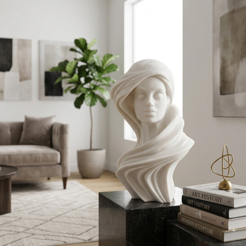 Statuaire femme 20 po Harpole Quartz