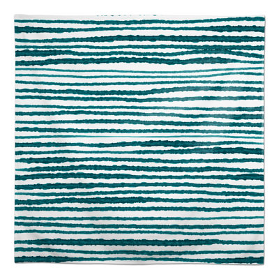 Nappe carrée à rayures en polyester