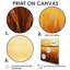 «Orange Pale Wheat Harvest», ensemble de 6 impressions sur toile de paysage de ferme-1002103703-1002103702
