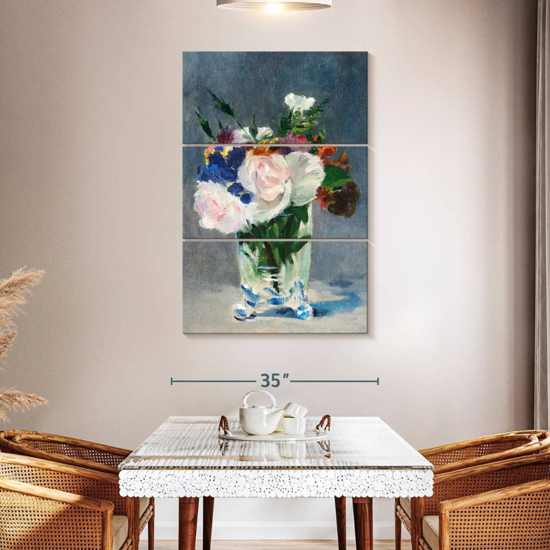 Harnek Flowers In A Crystal Vase 1882, 50" H x 32" W