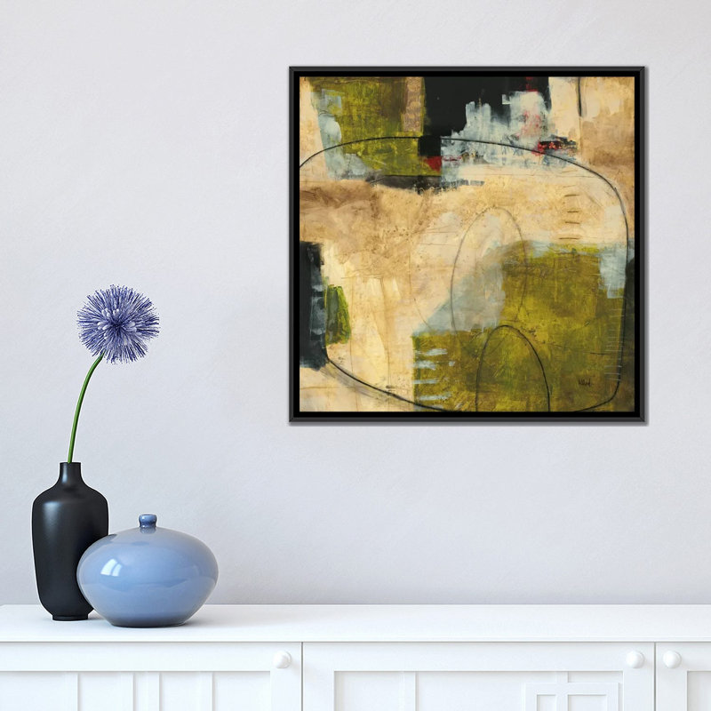 « cartes postales », impression sur toile, H 18 po x l 18 po x P 1,5 po, Toile avec cadre noir, Pas de tapis