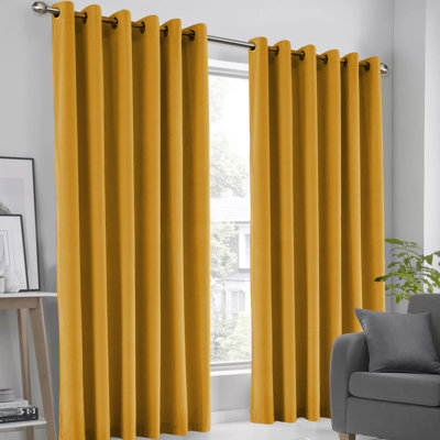 Luxury Crushed Velvet Eyelet sheer Curtain