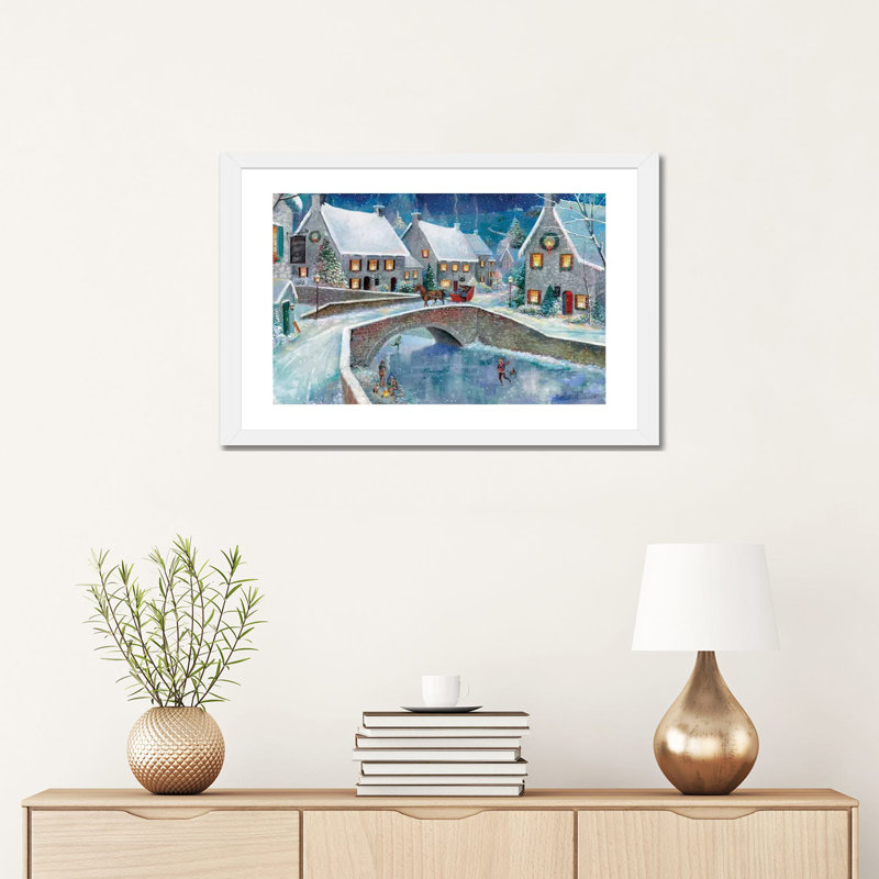 Warm Winter Wonderland, White Paper, White, 24" H x 16" W x  1" D