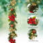 Guirlande de Noël 6 pi, guirlande de Noël pré-éclairée avec lumières - thème de Noël classique, alimenté par pile avec 8 modes d'éclairage et minuterie, décor polyvalent pour manteau de cheminée