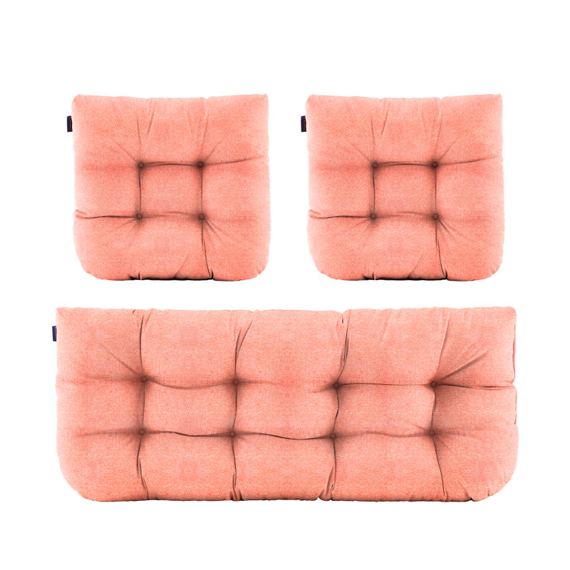 Coussin 3 pièces Latitude Run®, Rose