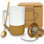 Tasse à thé en céramique avec infuseur à feuilles mobiles et couvercle, grande tasse à café, passante au micro-ondes et au lave-vaisselle
