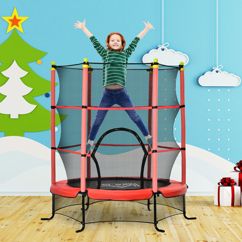 Trampoline pour enfants 5,3 pi Soozier, Rouge