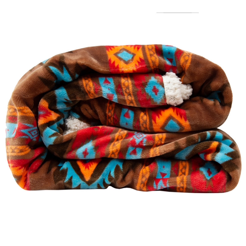  Couverture en sherpa Southwest Horizon