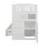 Lit convertible inférieur, tablettes et tiroirs de rangement, gris-1663956573