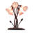 17" High Pink Tiffany Pond Lily 5 Light Accent Lamp-2138241390-2127056518
