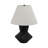 Latitude Run® Chic Ribbed Totem Table Lamp, Ceramic, 23-Inch
