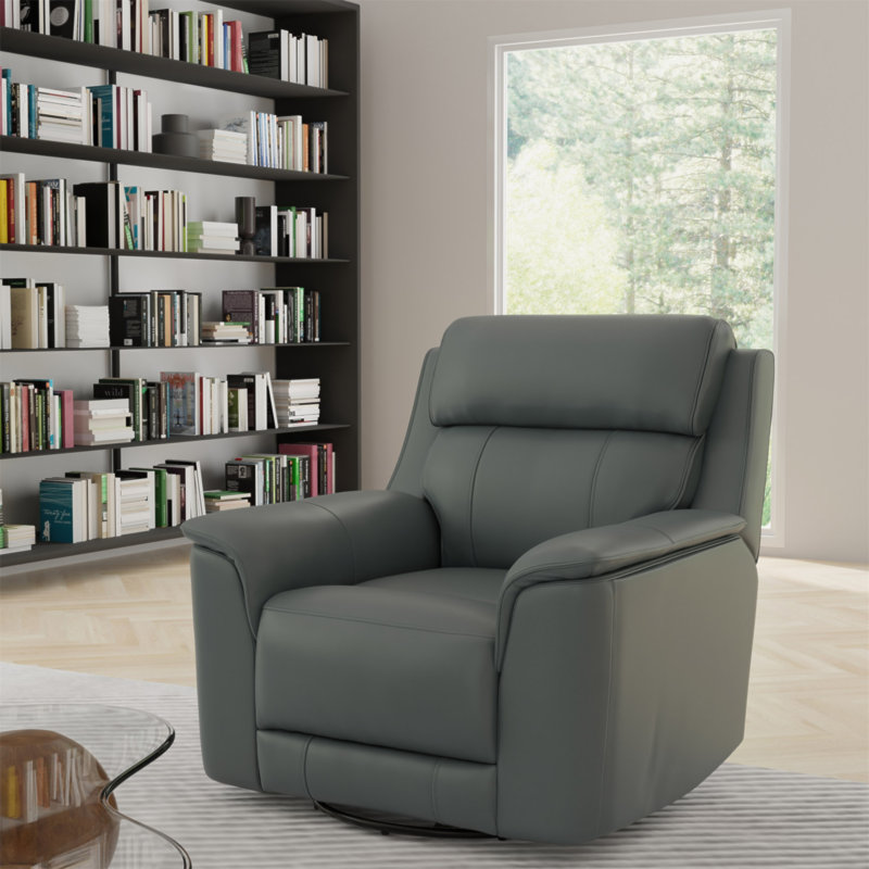 Fauteuil inclinable et oscillant manuel Oslo en saphir, Bleu