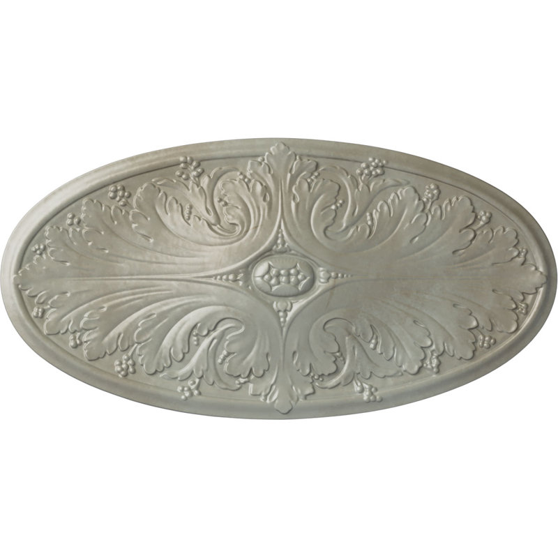 Médaillon de plafond Endurathane Madrid, l 24 3/4 po x H 12 1/2 po x P 1 3/4 po, finition or Flash peinte à la main