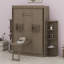 Lit escamotable avec armoire murale cachée-512353320