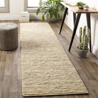 Tapis ivoire tissé à la main Khaja