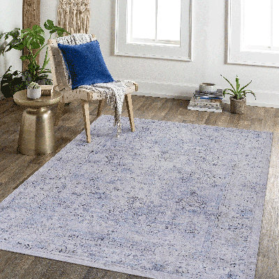 Nicholis Washable Geometric Indoor Rug