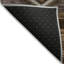 Tapis intérieur tribal lavable 10 pi x 14 pi cuivre et gris chocolat