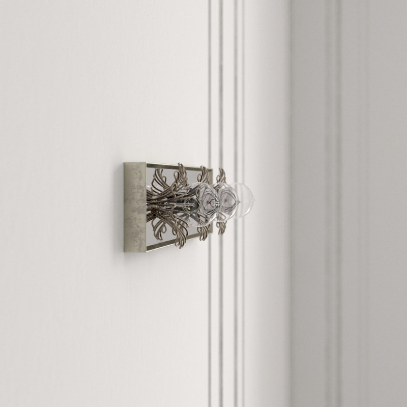 Keaton 3 - Light Bath Bar, Burnished Silver Leaf