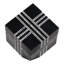 Cube à rayures striées Modern
