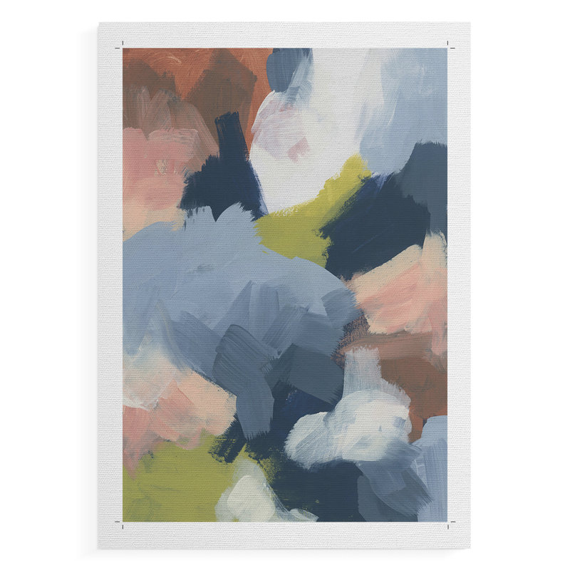 Soft Indigo Atmosphere I - Impression sur toile seulement - NON-CADRE, H 18 po x l 12 po