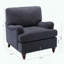 Fauteuil Candor - English Roll Arm (Marine)-707955949